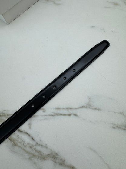 CELINE 凱旋門金扣 2.5cm皮帶 亮面牛皮