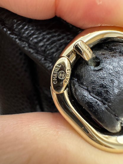 CHANEL 青蛙Duma 荔枝牛皮 Large