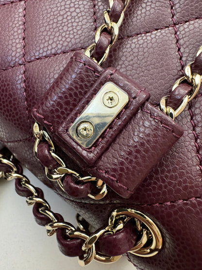 CHANEL 24A Duma 中號 酒紅色 Backpack