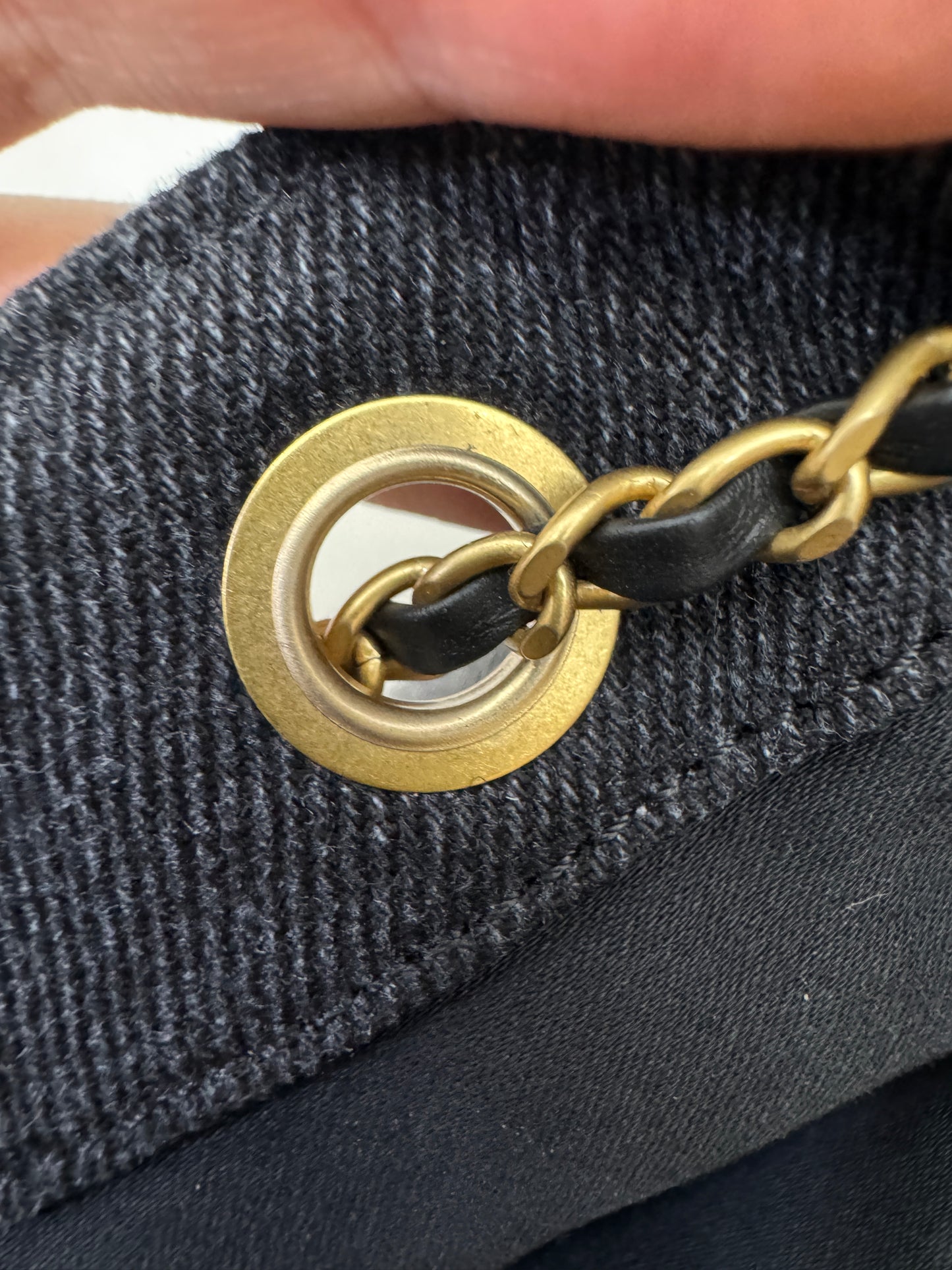 CHANEL Mini 25 Bag 黑牛仔26C