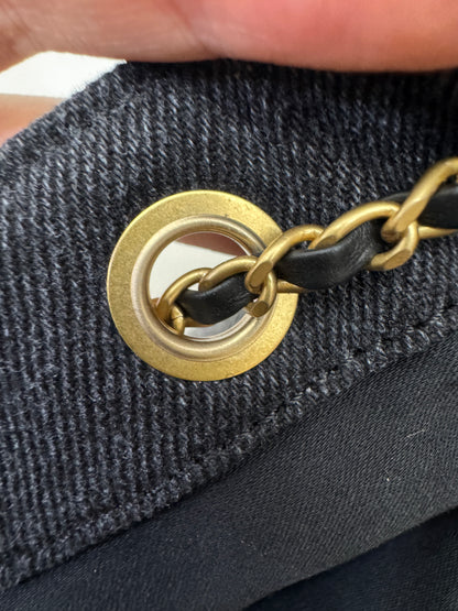 CHANEL Mini 25 Bag 黑牛仔26C