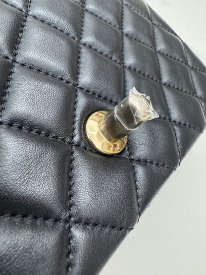 CHANEL 25K亮面淺金球 Mini CF20 Pearl Crush