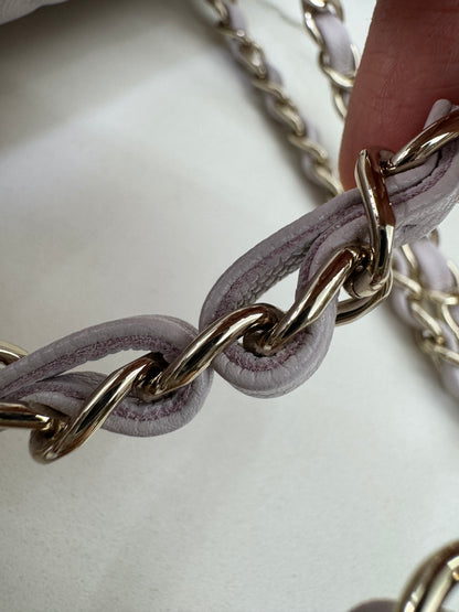 CHANEL 21S 淺粉紫 Classic Flap Small CF23 Liliac