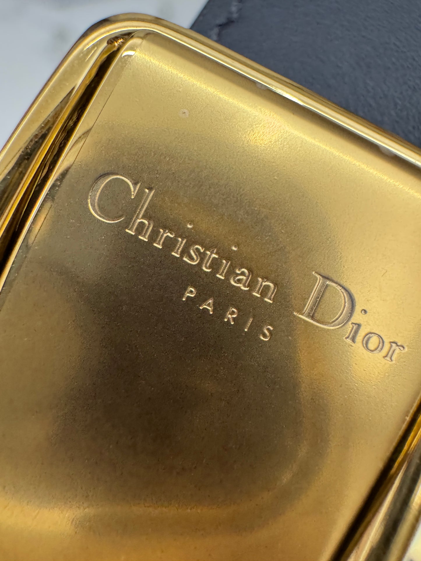 DIOR 30 Montaigne Small Blue Oblique