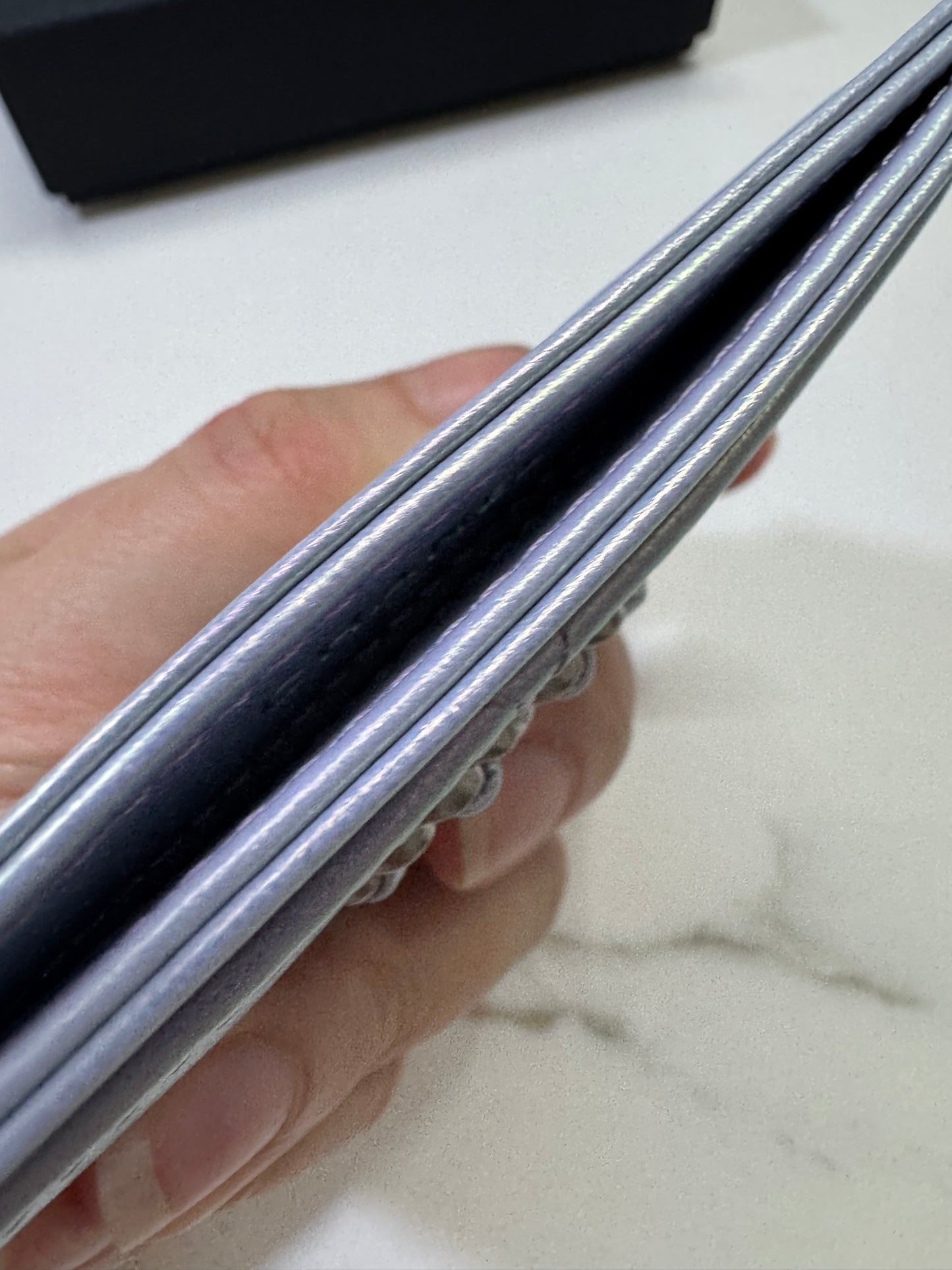 CHANEL 19卡包 22P人魚姬幻彩紫