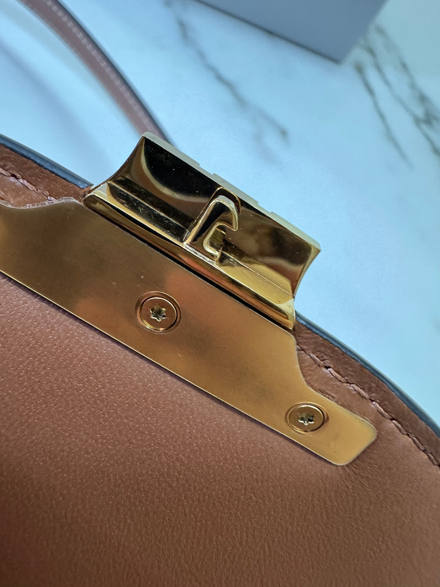 CELINE Triomphe Besace 凱旋門馬鞍包 老花Canvas