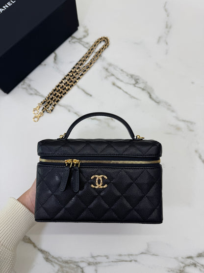 CHANEL 26C 菱格紋Logo LP盒子包