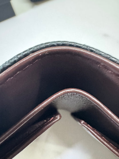 CHANEL CF三摺錢包 黑金牛