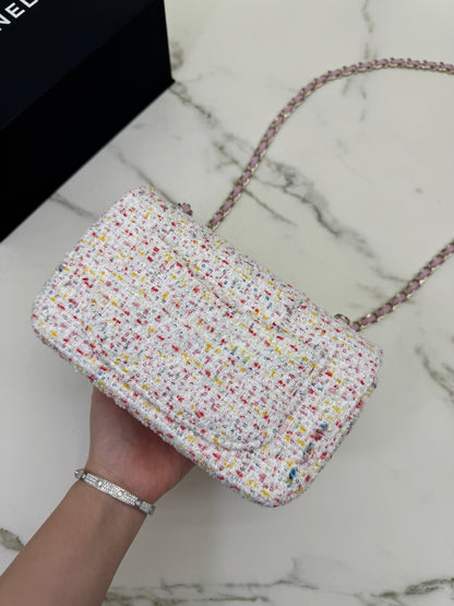 CHANEL 25P Mini CF20 毛呢 Tweed