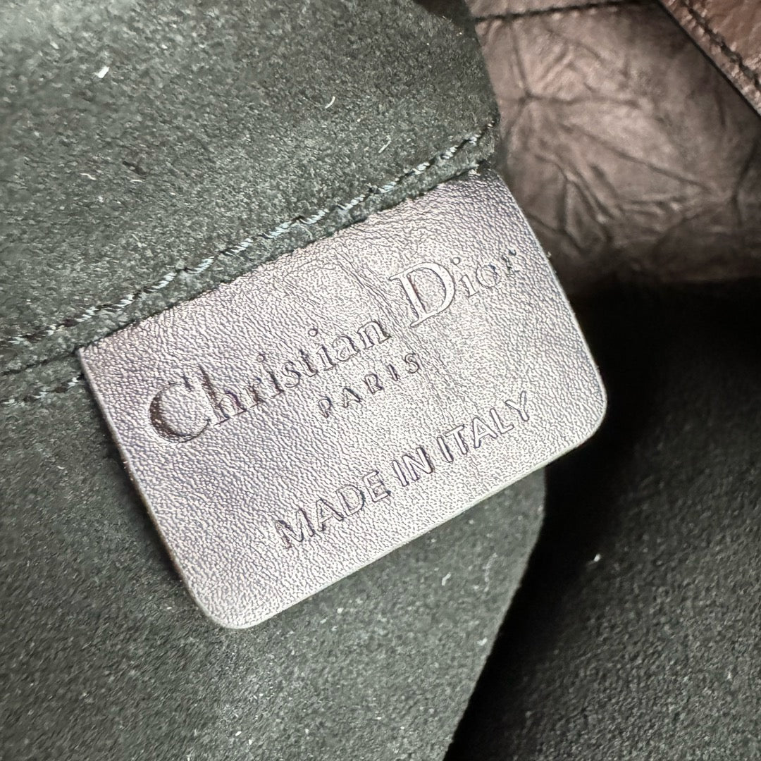 DIOR Toujours 皺褶牛皮 磨砂黑