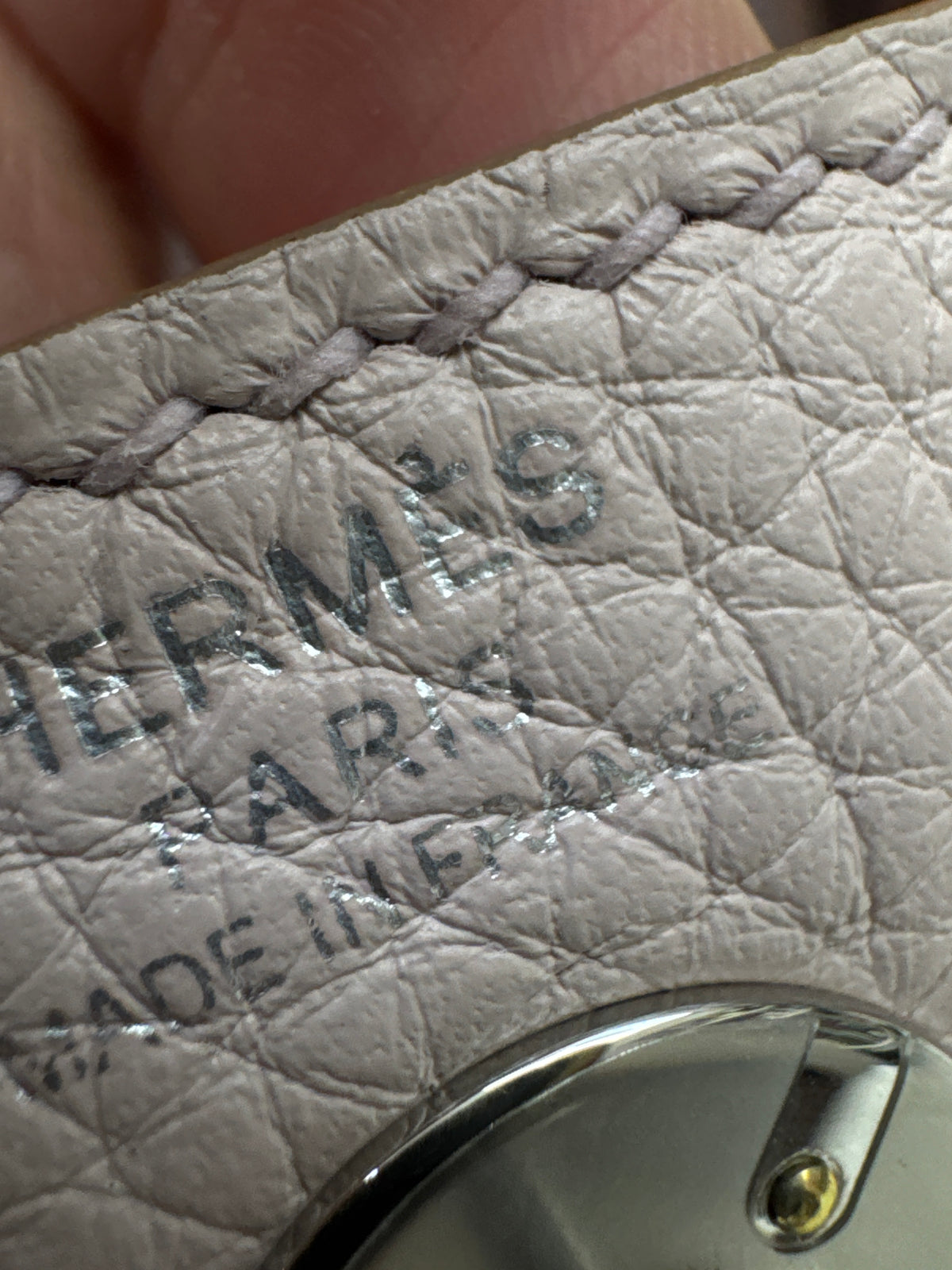 HERMES Mini Lindy 夢幻紫銀扣