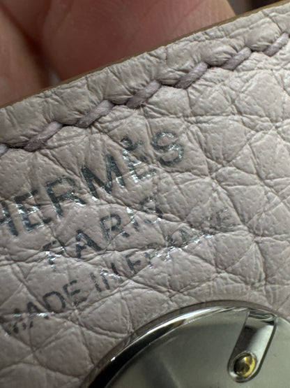 HERMES Mini Lindy 夢幻紫銀扣