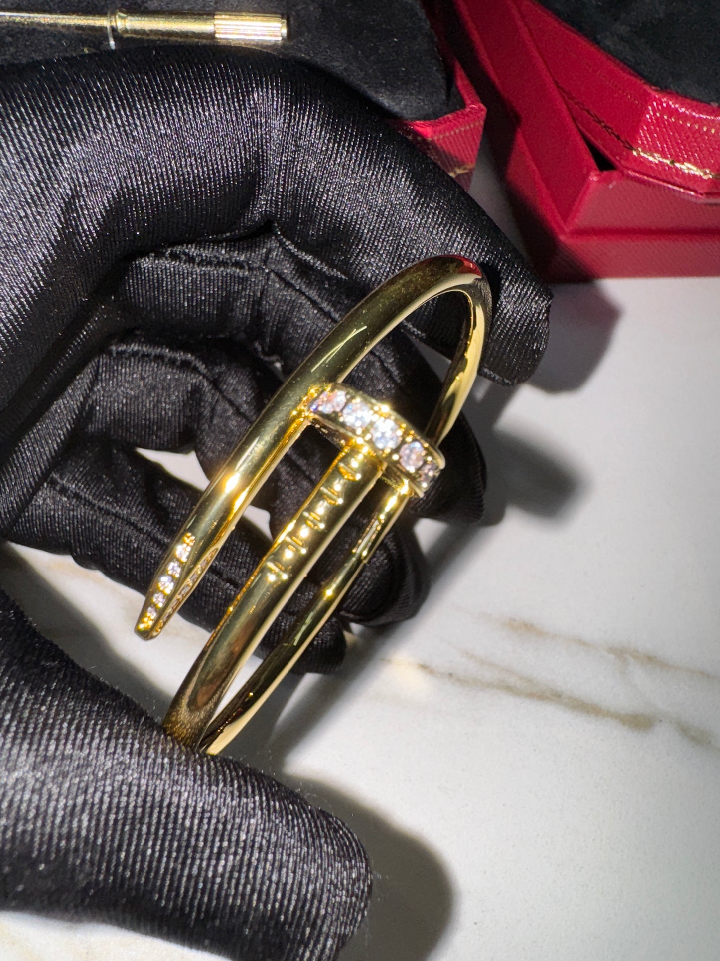 CARTIER Juste un Clou 釘子手鐲 金色粗版