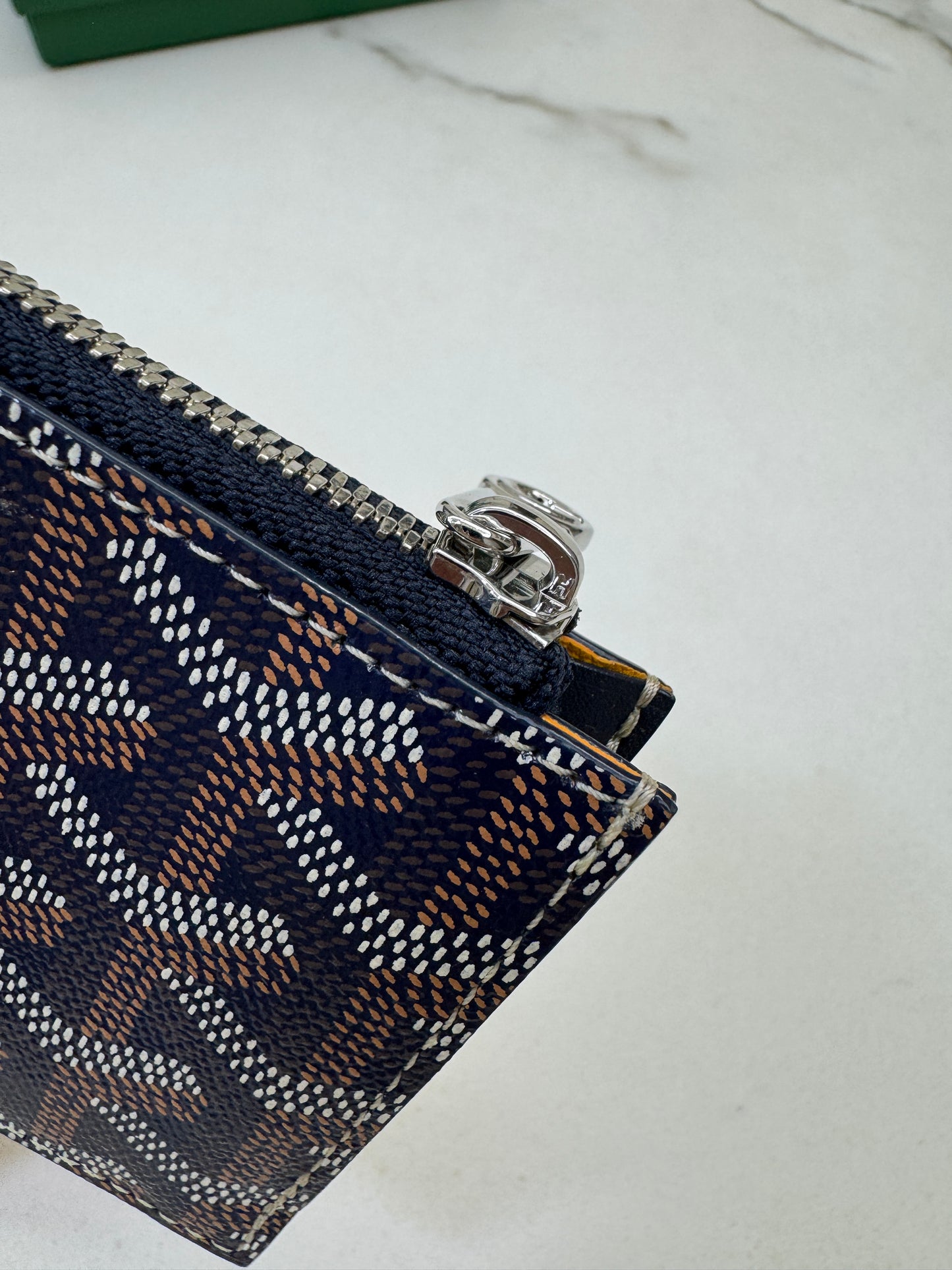 GOYARD Bourbon Zipped Cardholder 海軍藍