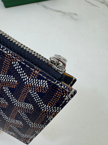 GOYARD Bourbon Zipped Cardholder 海軍藍