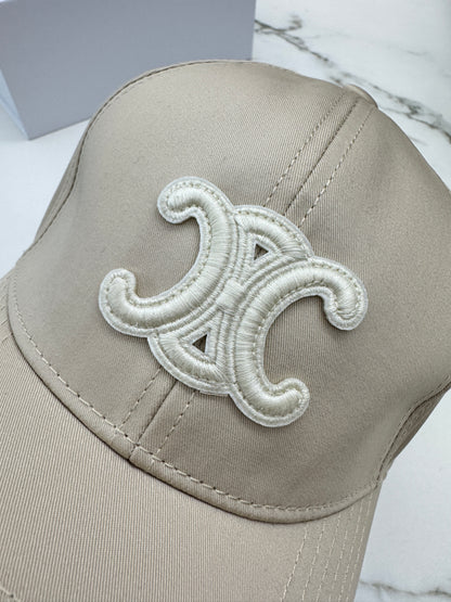 CELINE 凱旋門棒球帽 香草淺杏色