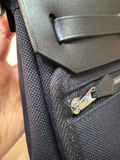 HERMES Mini Herbag 黑銀