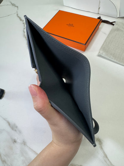 HERMES Bearn Wallet 短錢包 杏仁綠金扣