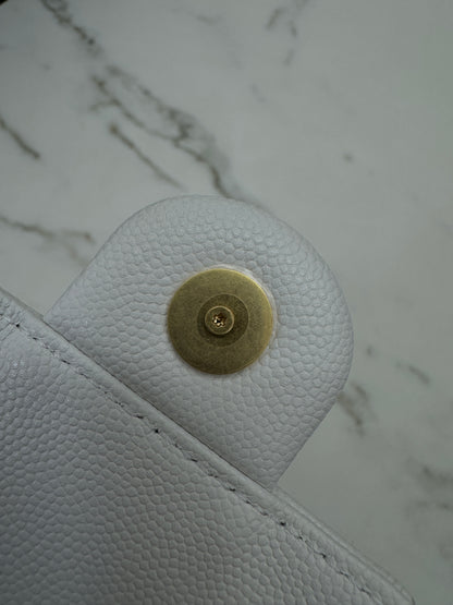 CHANEL Mini 25 Bag 白色荔枝皮