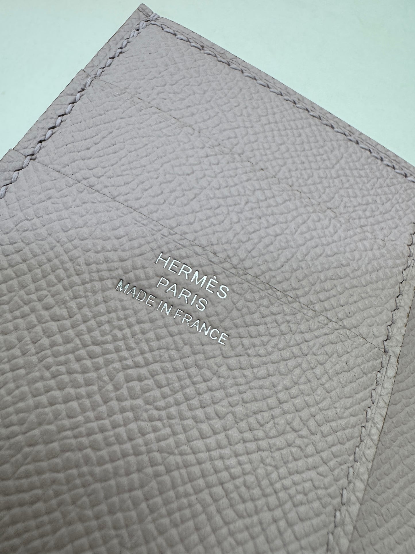 HERMES Bearn Wallet 三摺錢包 夢幻紫銀扣 Epsom Mauve Pale PHW