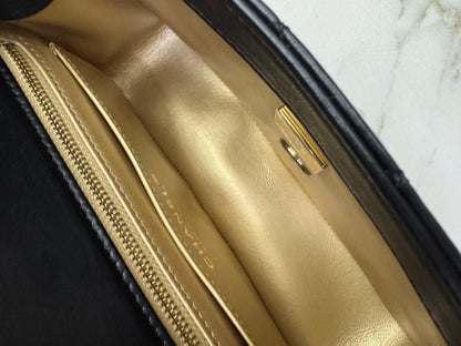 CHANEL 25K亮面淺金球 Mini CF20 Pearl Crush