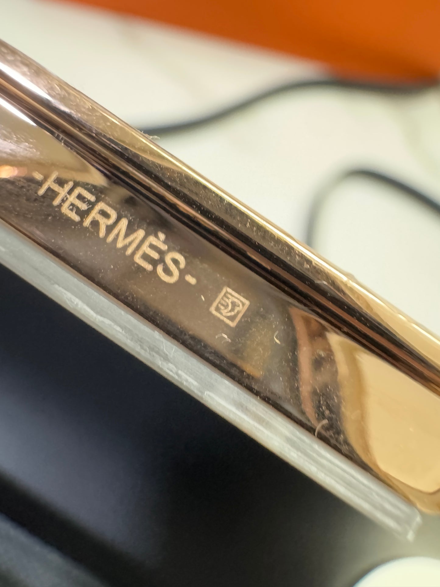 HERMES Mini Constance 黑色 玫瑰金扣 Epsom