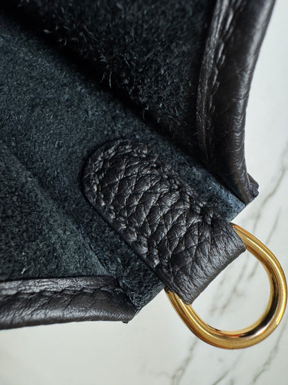 HERMES Mini Evelyn Noir GHW