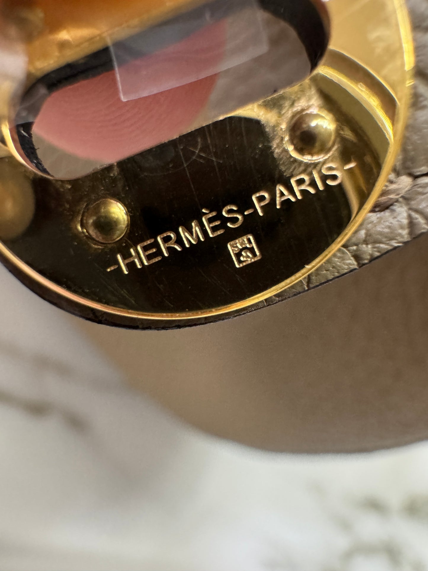 HERMES Mini Lindy II 馬爾淺米 金扣 TC