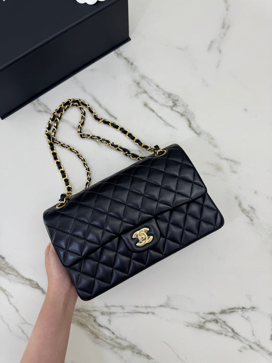 CHANEL CF25 Medium 黑金羊
