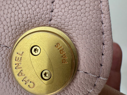 CHANEL 25Bag 粉紅色荔枝牛皮 Small