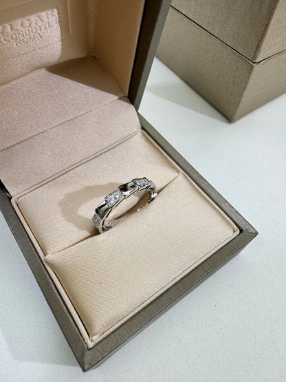 BVLGARI Serpenti Ring 白金色半鑽