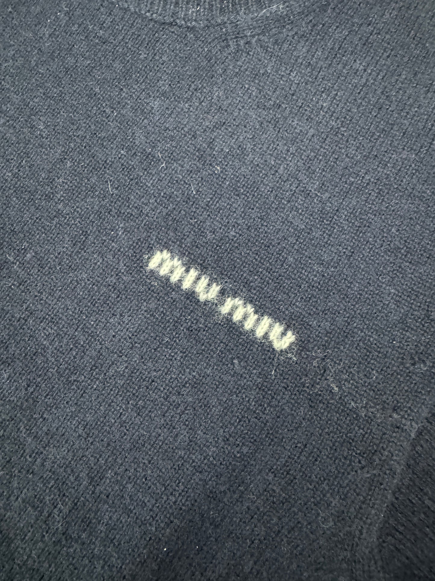 MIU MIU 假兩件羊絨針織衫