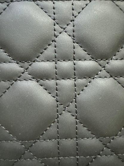 DIOR Lady 4格 磨砂黑 Small