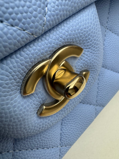 CHANEL CF23 Small 23P粉藍色