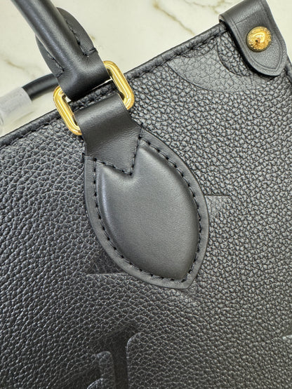 LV Onthego PM 黑色全皮