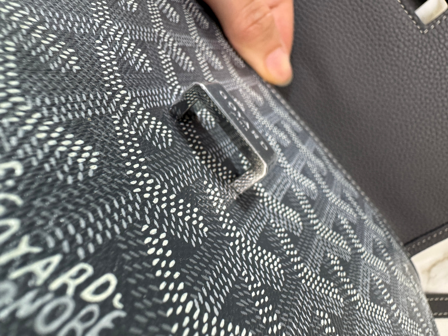 GOYARD Belvedere 郵差包 灰色 PM