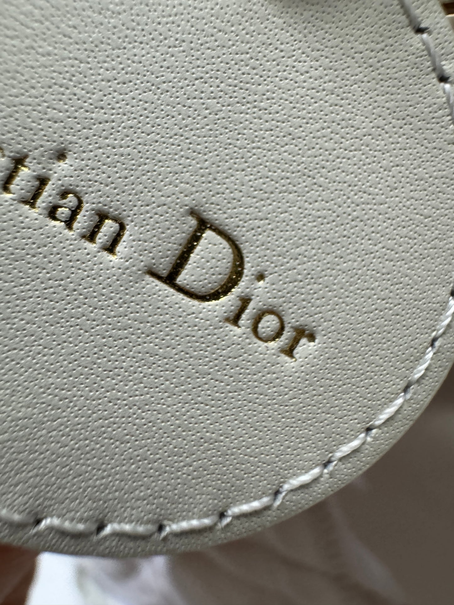 DIOR 全皮 Book Tote 奶白色小號