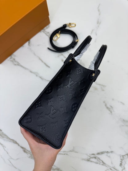 LV Onthego PM 黑色全皮