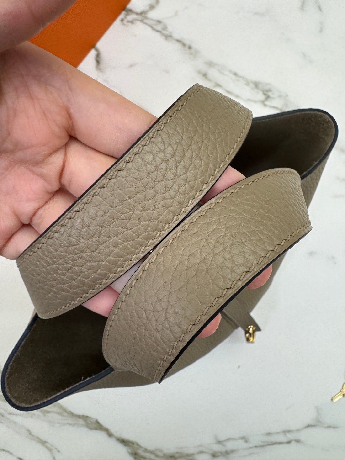 HERMES Picotin 18 馬爾淺米金扣 8Q Beige Marfa GHW