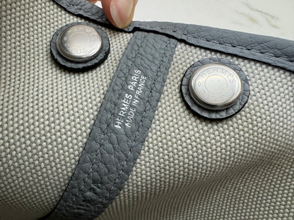 HERMES Neo Garden Party 23 木偶灰 Negonda Canvas