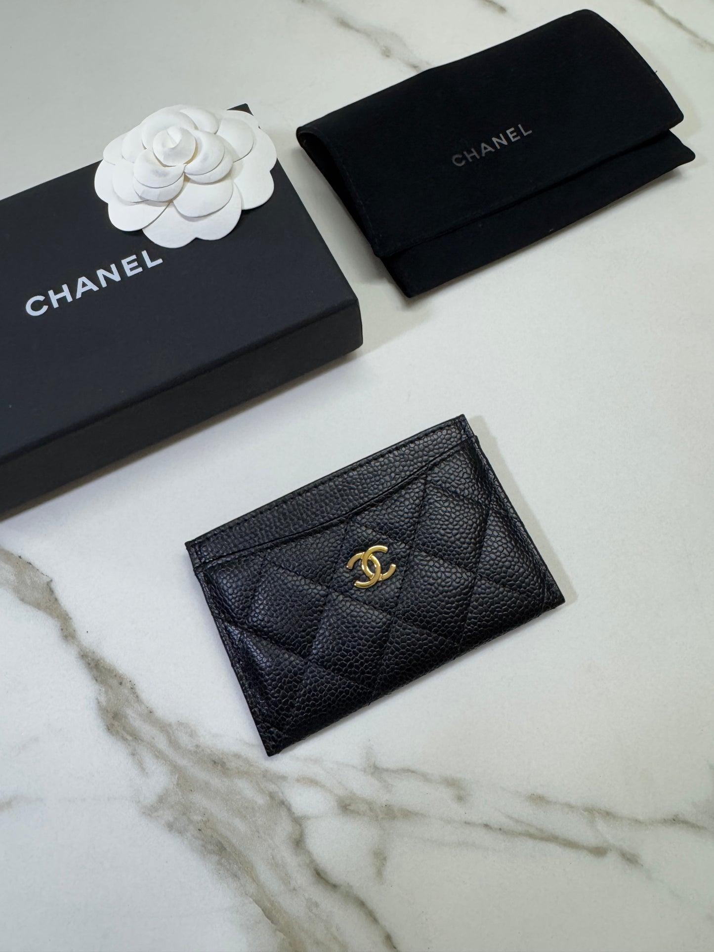 CHANEL Card Holder 黑金牛 HAAS皮