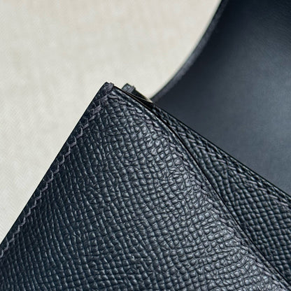 HERMES Mini Constance 鏡子款 黑銀 Epsom