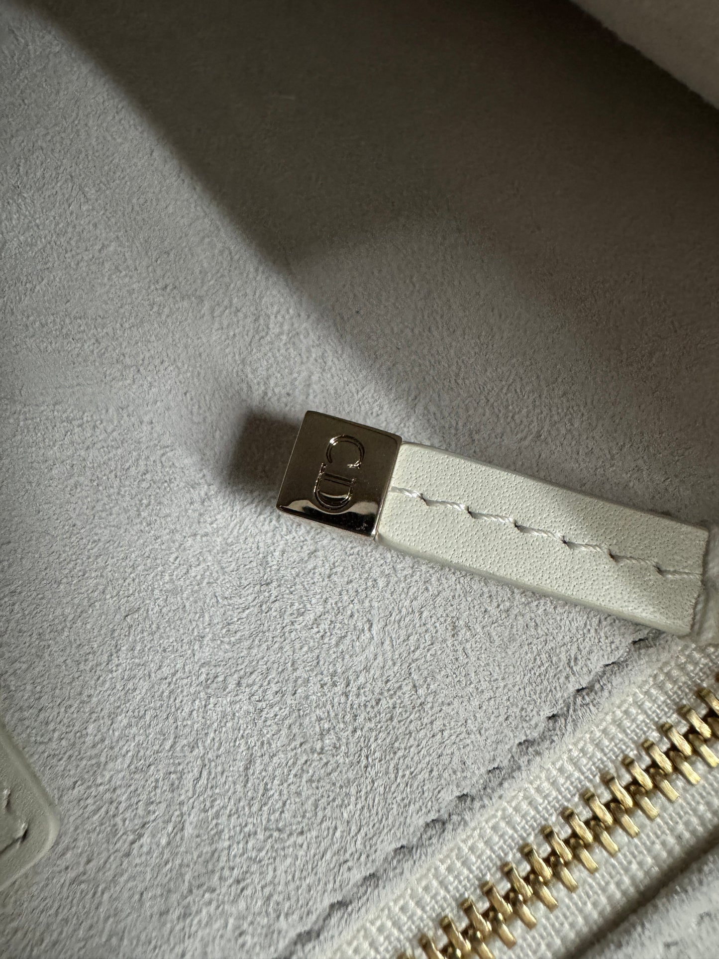 DIOR 全皮 Book Tote 奶白色小號