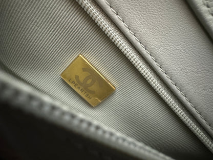 CHANEL Preppy Coco 灰綠色 Small