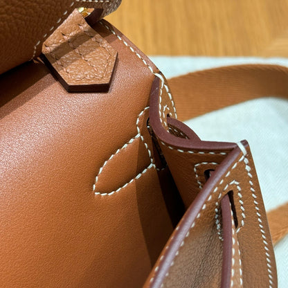 HERMES Mini Jypsiere 金棕金扣 Gold