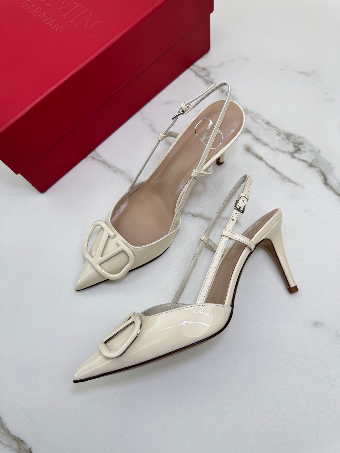 VALENTINO Vlogo Signature Slingback 8cm