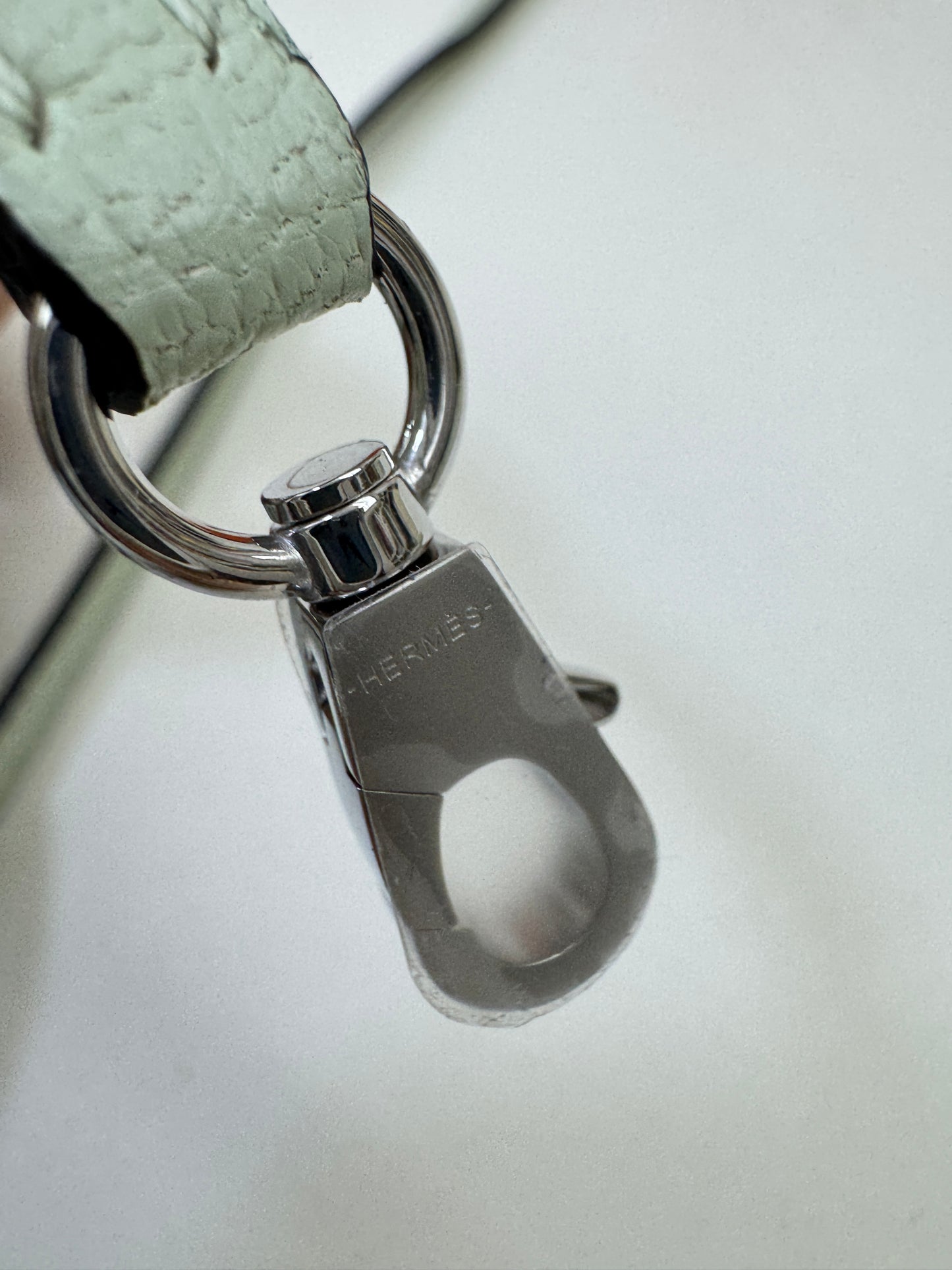 HERMES Mini Bolide 氣泡綠 山羊皮 銀扣 Mysore Vert Fizz PHW