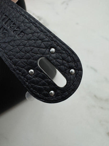 HERMES Lindy30 黑銀 TC Noir PHW