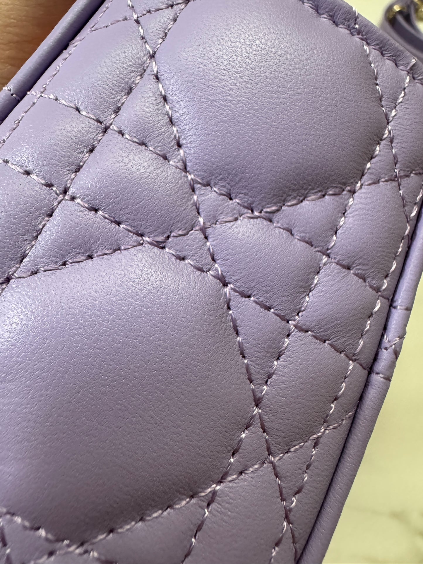 DIOR Mini Lady Dior 紫色羊皮