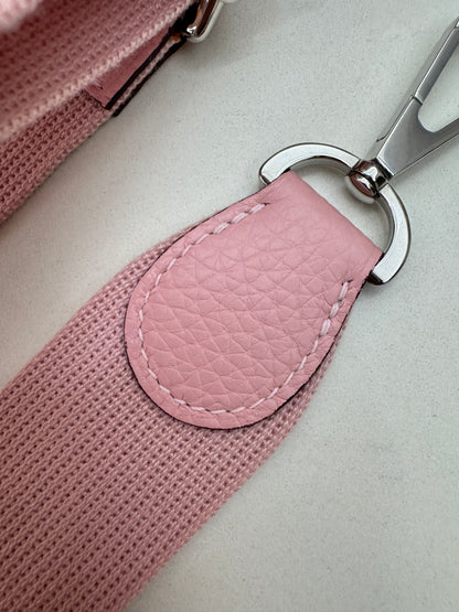 HERMES Evelyne 23 櫻花粉銀扣 3Q Rose Sakura PHW